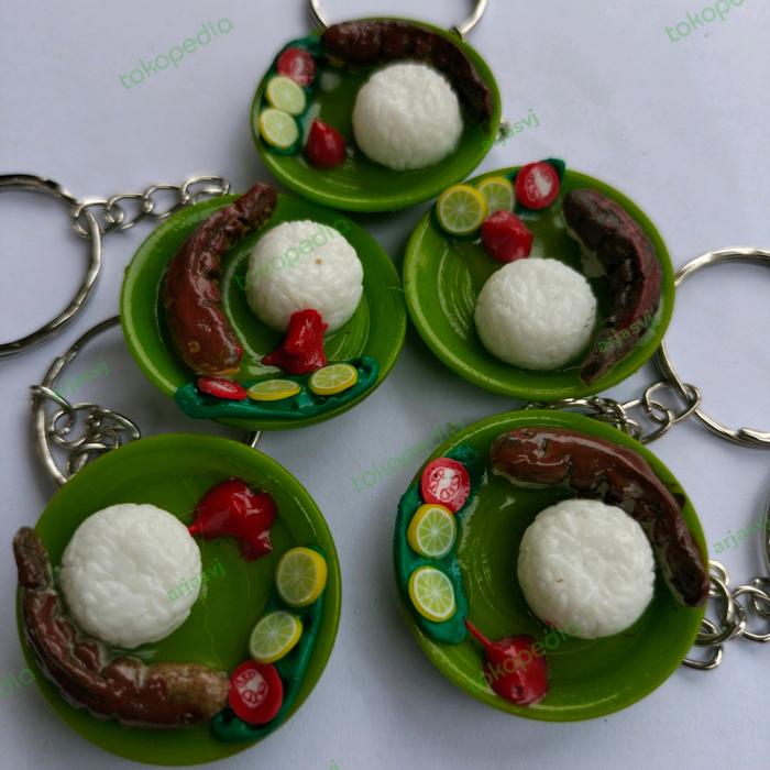 Gantungan kunci miniatur ikan lele pecel lele