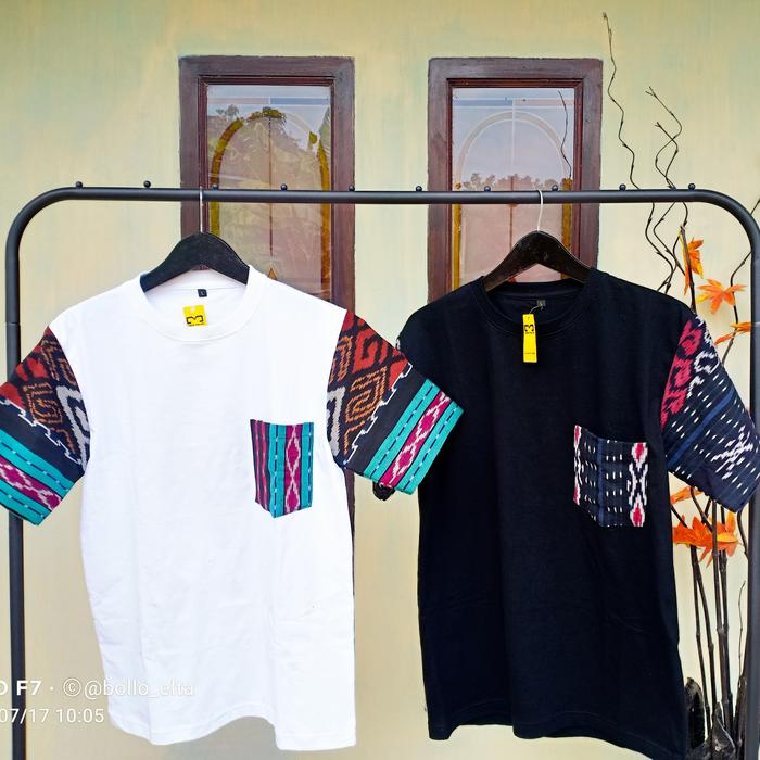 Kaos Eenun Etnik | Kaos Tenun Ikat Atbm | Kaos Tenun Terkini - Ramdom