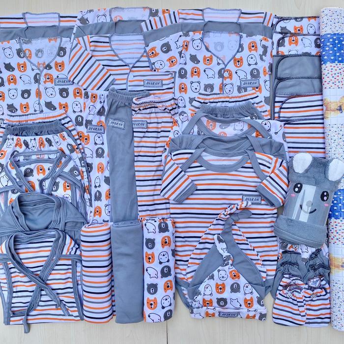 53 PCS paket hemat komplit baju bayi baru lahir paket hemat baby paket komplit bayi baru lahir AYAKAN BABY Sarung