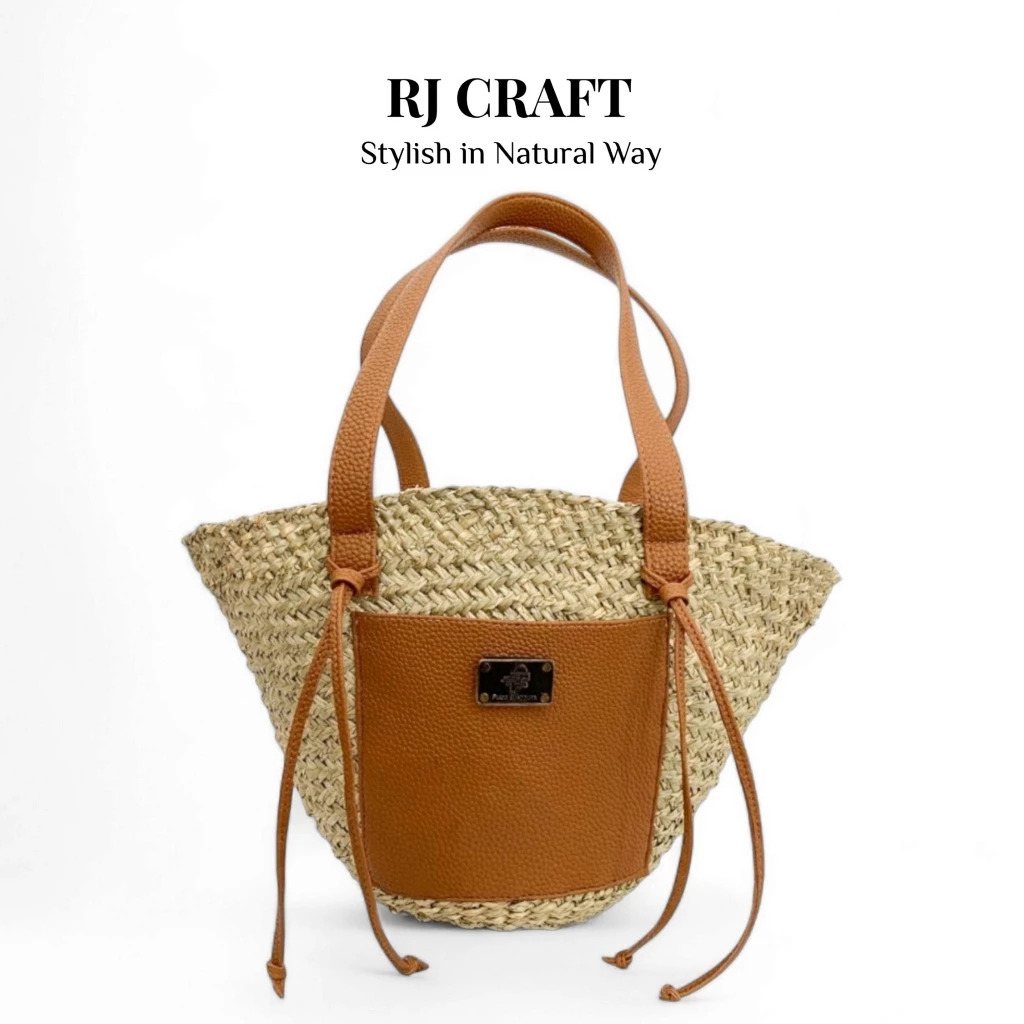 Tas Anyaman Mendong Bakul Etnik Wanita Branded