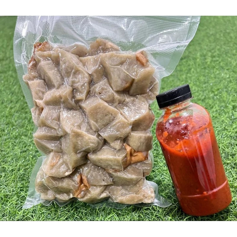 Pentol Corah Madiun Purbajaya kemasan 1kg + saos pedas corah madiun purbajaya 175gr